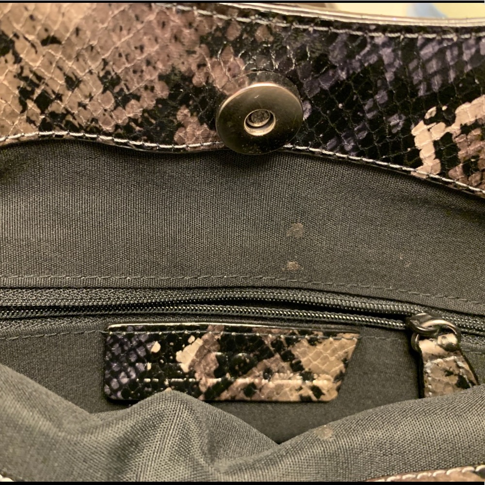 Snakeskin Handbag. Grey Python Style. - image 5